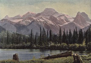 The Bow River and Wind Mountain by European Photographer